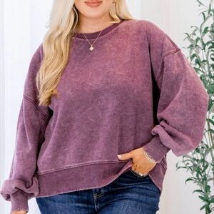 Chic Soul Women's Oversized Comfy and Cozy 100% Cotton Pullover - 4XL